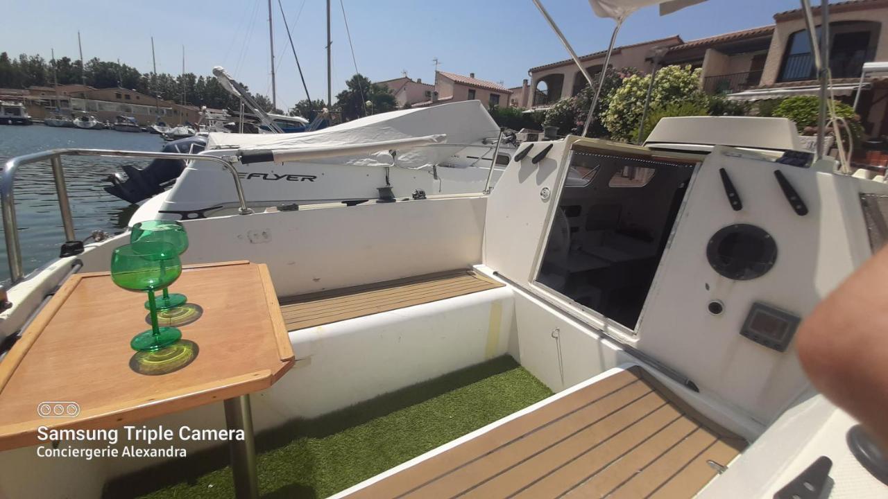 سان سيبريان Nuit Insolite A Bord De L'Enata Un Voilier A Quai Sur La Marina De St Cyprien المظهر الخارجي الصورة